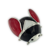 04_02_Fermacarte_Coccinella_Argento_Smalti_Colorati_fatto_a_Mano