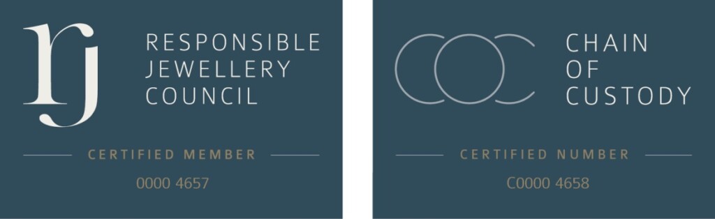 Certificazioni qualità: Responsible Jewellery Council (COP) e Chain of Custody (CoC) sostenibilità e eccellenza maestri orafi 18 Carati Genova